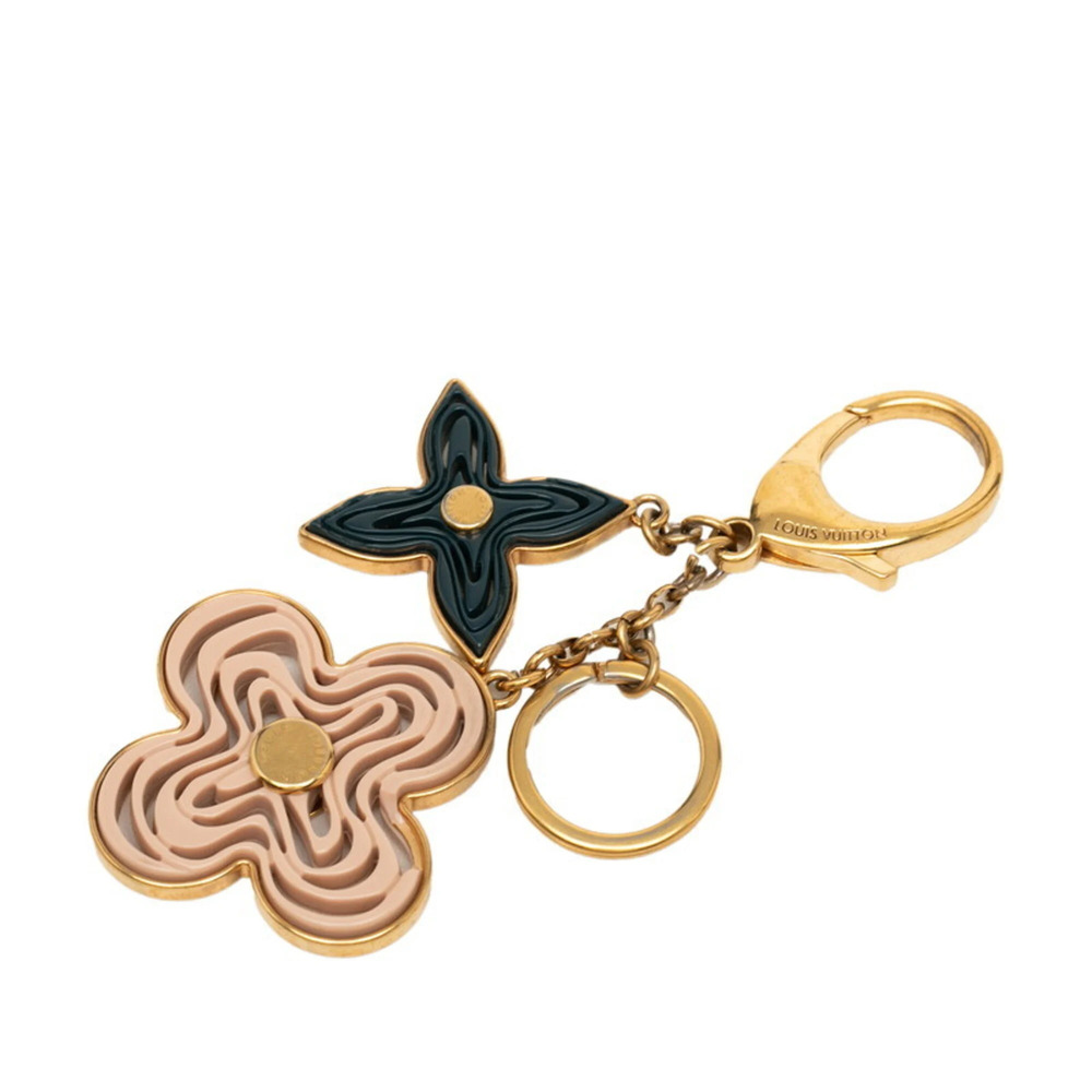 Louis Vuitton Bijou Sac Knife Accessory Bag Charm Keychain M66143 Gold Pink N...